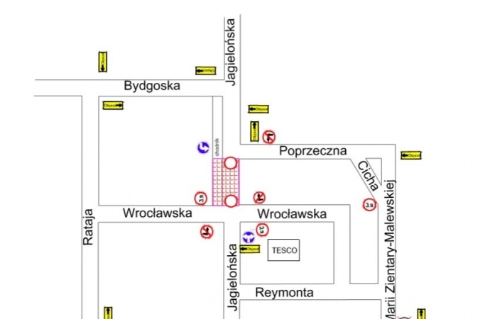 Utrudnienia na Jagiellońskiej